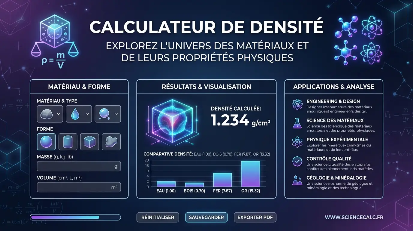 Calculateur de densité