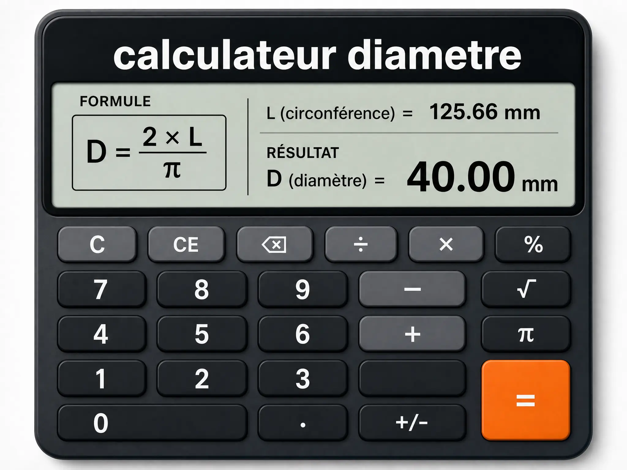 Calculateur de Diamètre — Aire, Périmètre & Poids Tubes Acier