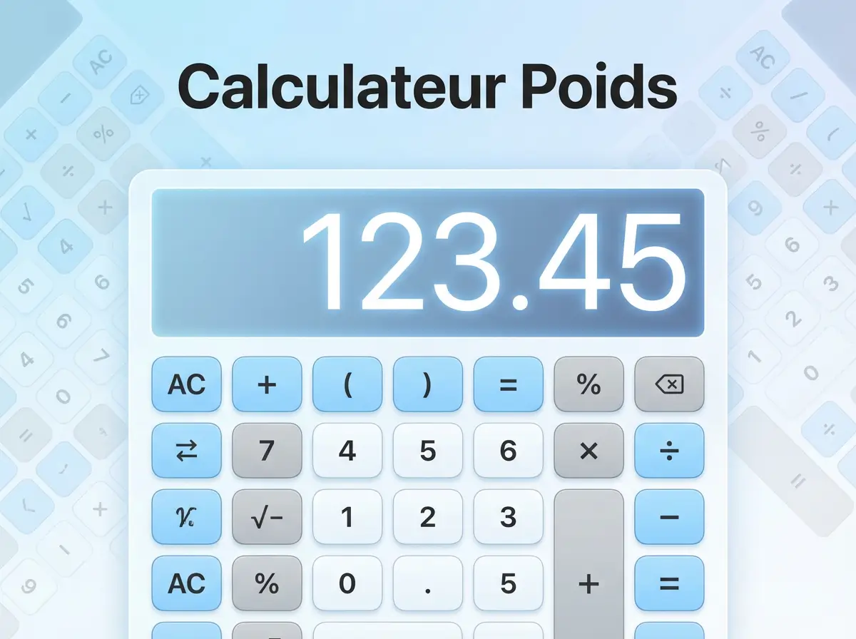 Calculateur de poids
