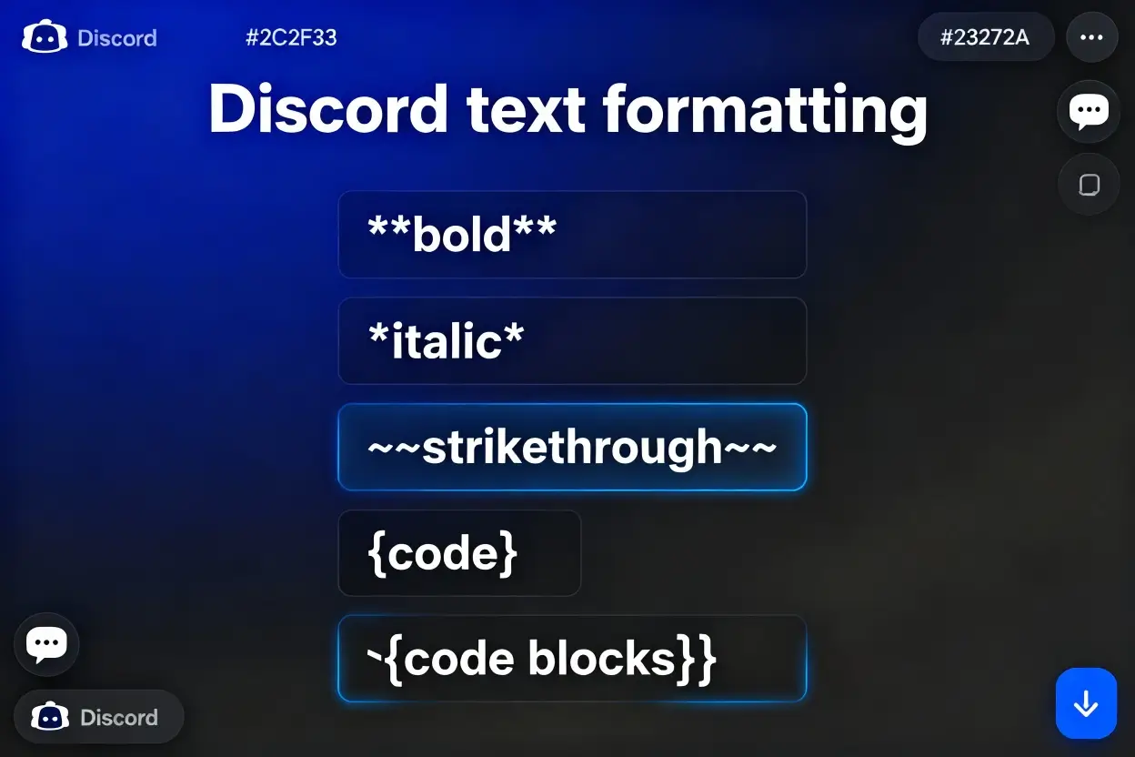 Discord Text Formatting