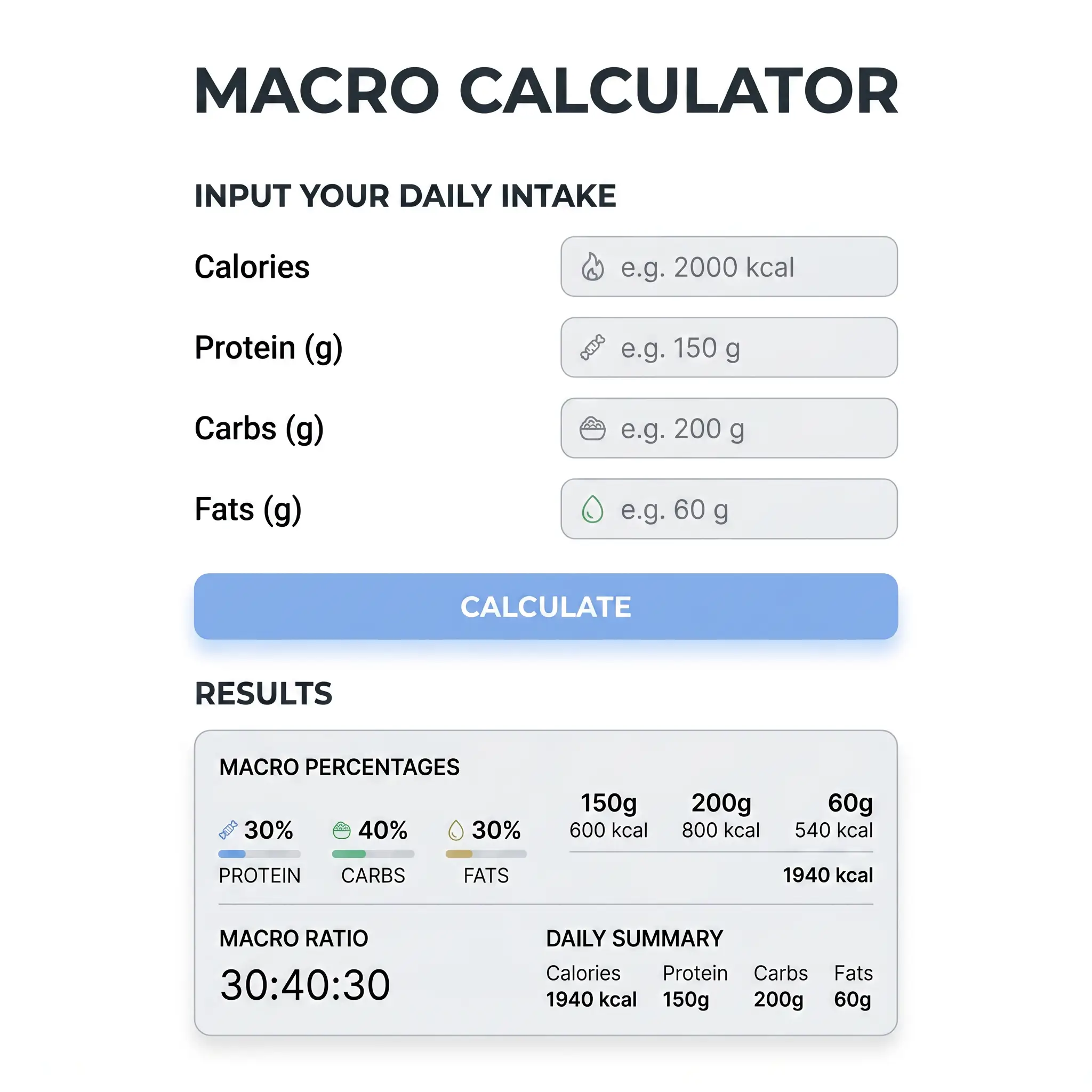 Macro Calculator