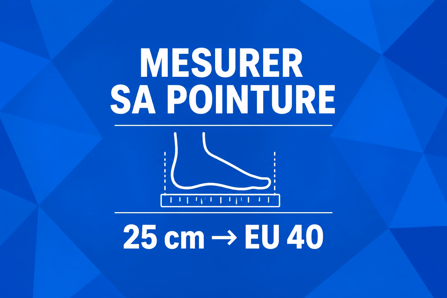 Mesurer sa pointure de chaussure