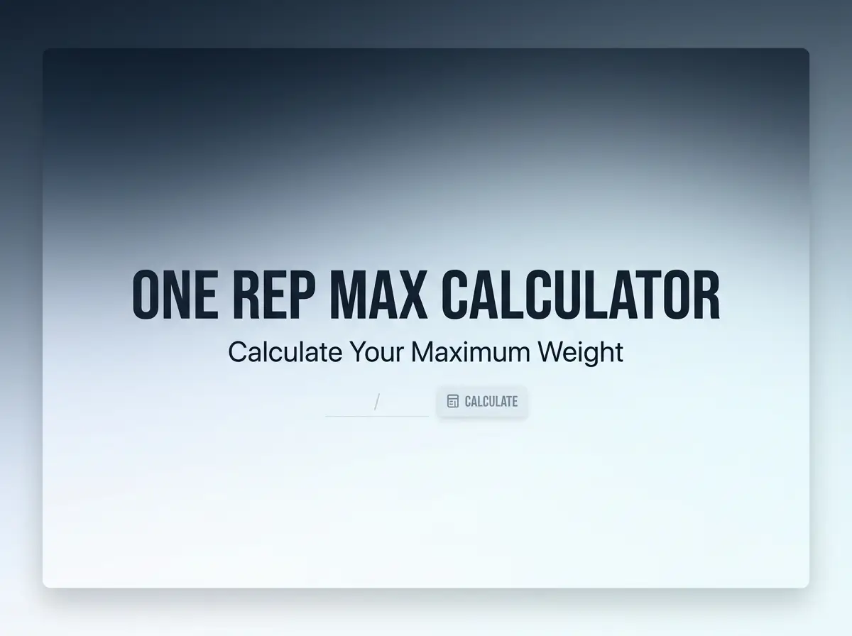 One Rep Max Calculator